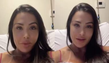 Gracyanne Barbosa gravou vídeo no hospital para atualizar estado de saúde