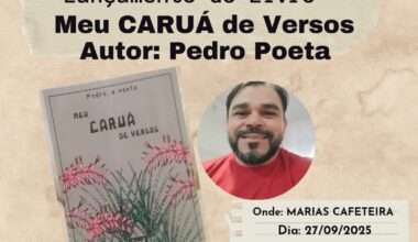 Pedro Poeta lança novo livro de poesias 