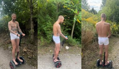 Justin Bieber passeia só de cueca por floresta; veja fotos
