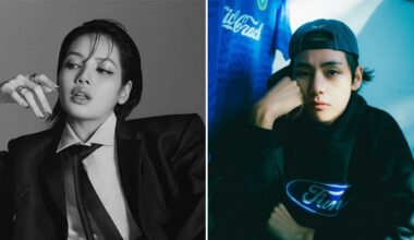 V, do BTS, e Lisa, do BLACKPINK, se reúnem em evento de arte na Coreia do Sul