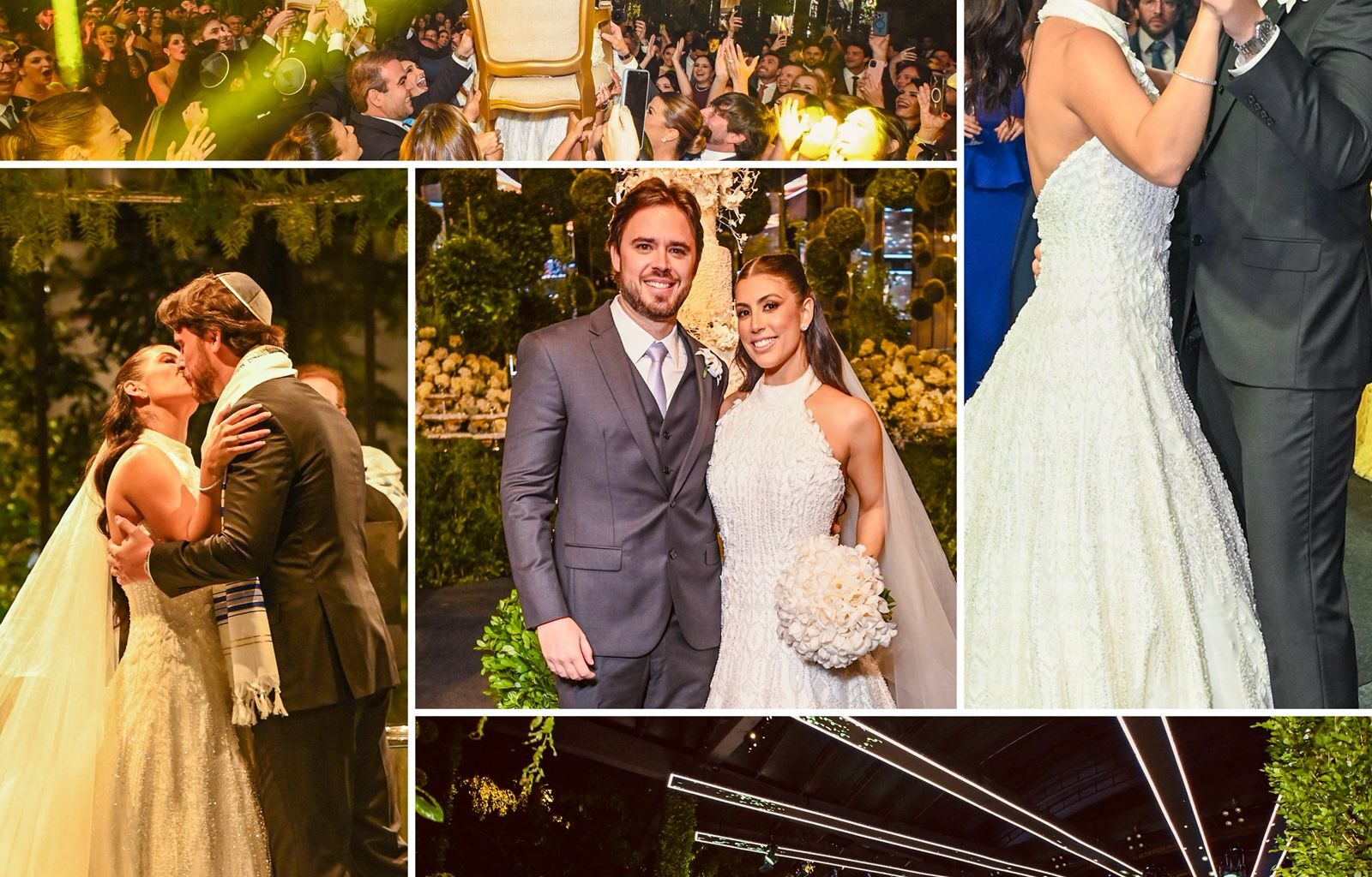 Alexandre Schnitman e Natalya Senna celebram casamento com cerimônia judaica em Salvador; veja fotos