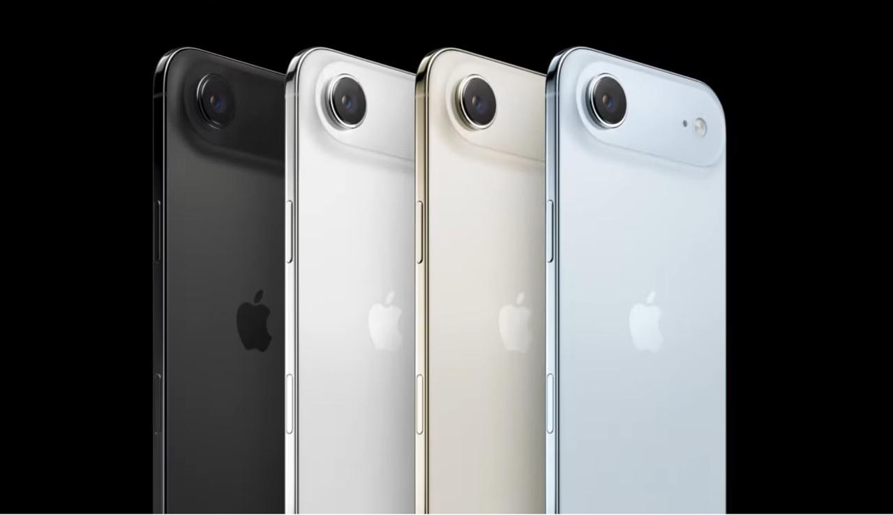 Cores do novo iPhone Air — Foto: Reprodução/Apple