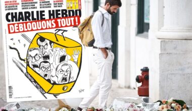 Charlie Hebdo faz capa com Elevador a descarrilar. A longa história das suas capas indignas