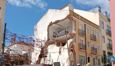 Desabamento de prédio em Lisboa deixou 16 desalojados