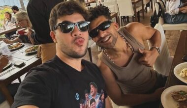 Romance? Influenciador alagoano é flagrado beijando ator da Globo