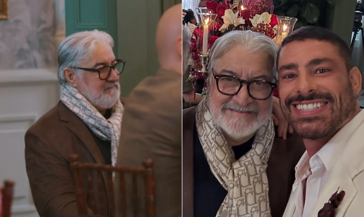Agente que lançou Cauã Reymond participa de casamento de César em 'Vale tudo': 'Viva o noivo'