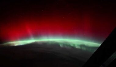 VÍDEO: astronauta da Nasa faz registro raro de aurora vermelha