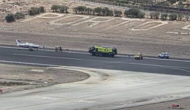 Pista do Aeroporto do Porto Santo encerrada devido a incidente com avião (com fotos)