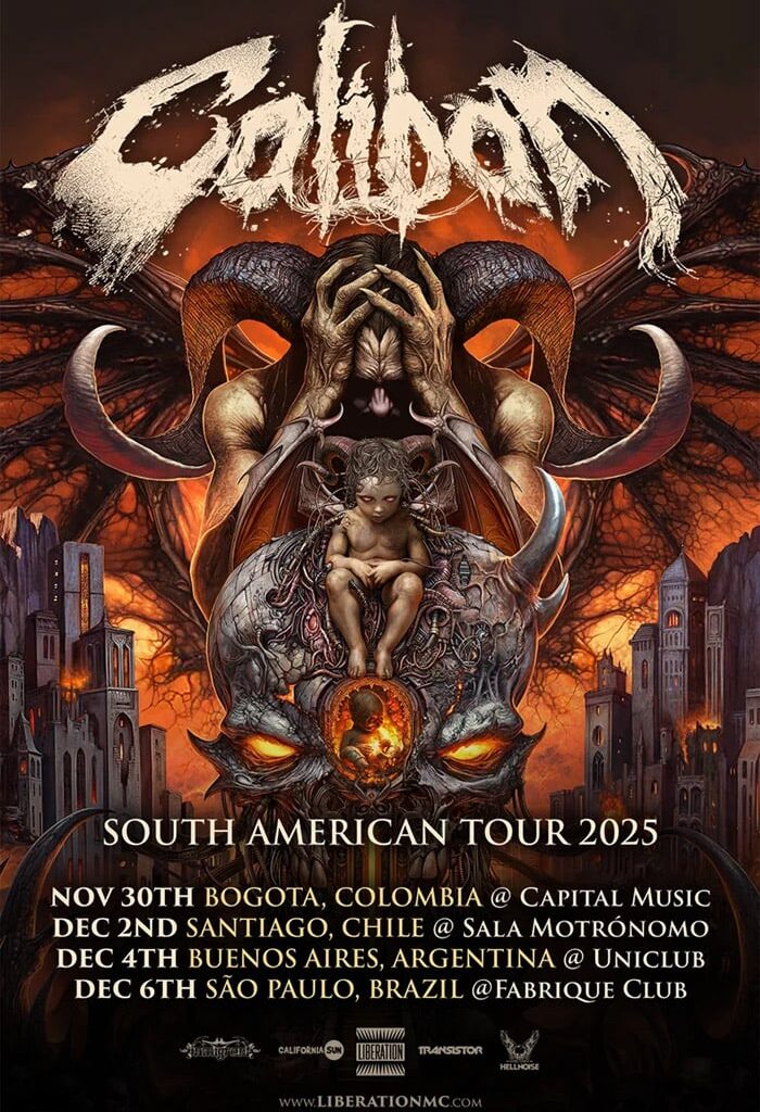 Caliban anuncia show em São Paulo para dezembro