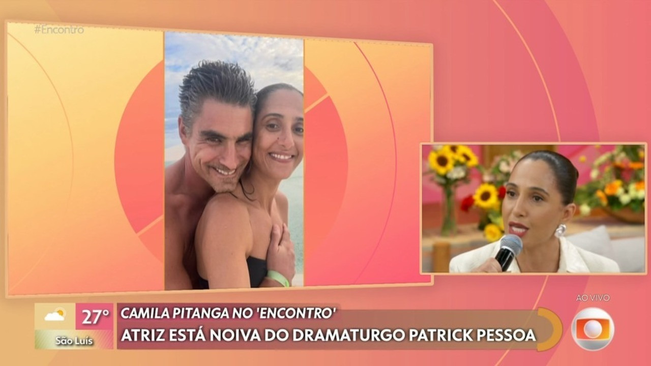 Camila Pitanga se emociona e revela que foi pedida em casamento