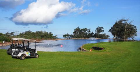 Escultura de Ricardo Velosa inaugurada amanhã no campo de golfe do Santo da Serra