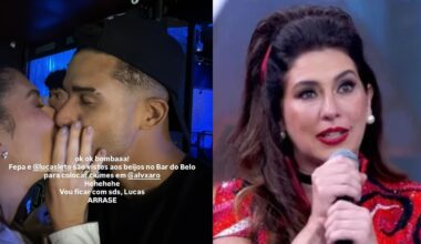 Eliminada do 'Dança dos Famosos', Fê Paes Leme posta selinho em Lucas Leto para fazer 'ciúmes' em Álvaro
