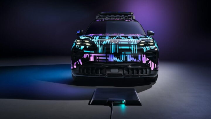 Base de carregamento sem fios de carros elétricos da Porsche