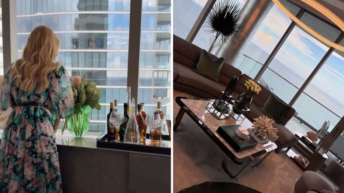 Ana Paula Siebert, de Blumenau, mostra novo apartamento de luxo