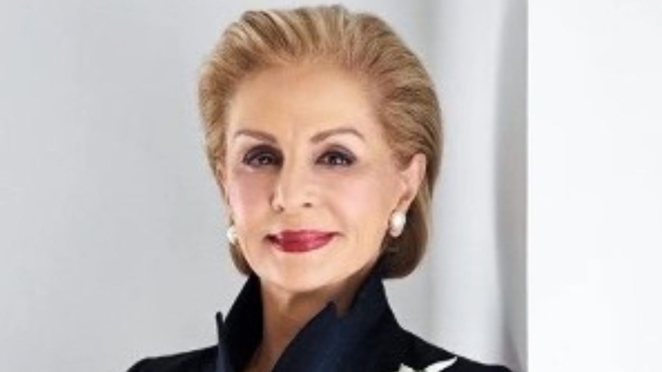 na foto aparece a estilista venezuelana Carolina Herrera que tem uma dieta alimentar focada em equilíbrio entre as refeições