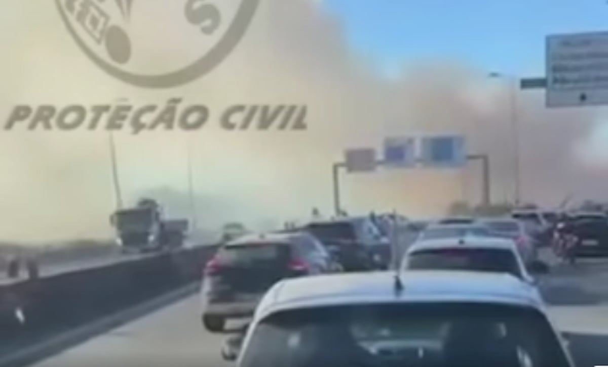 IC19 Cortado nos Dois Sentidos por Fogo Intenso