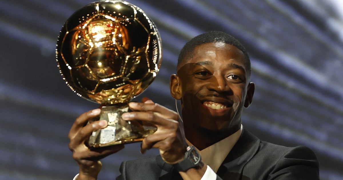 Ousmane Dembélé, o rapaz do bairro de Madeleine venceu a Bola de Ouro e emocionou a plateia