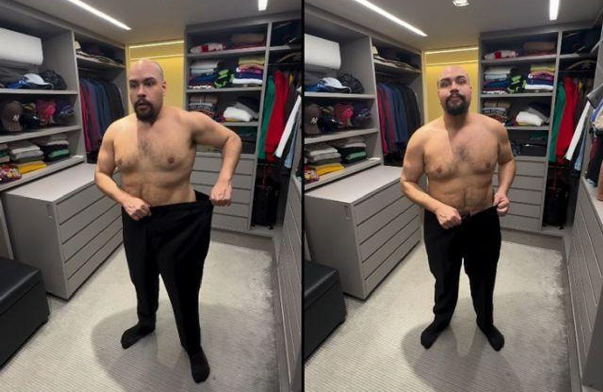 Tiago Abravanel mostra mudança e revela segredo para perda de pes