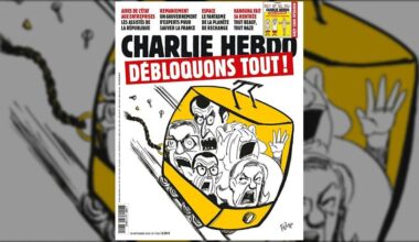 Descarrilamento do Governo francês. Charlie Hebdo satiriza crise política com elevador da Glória