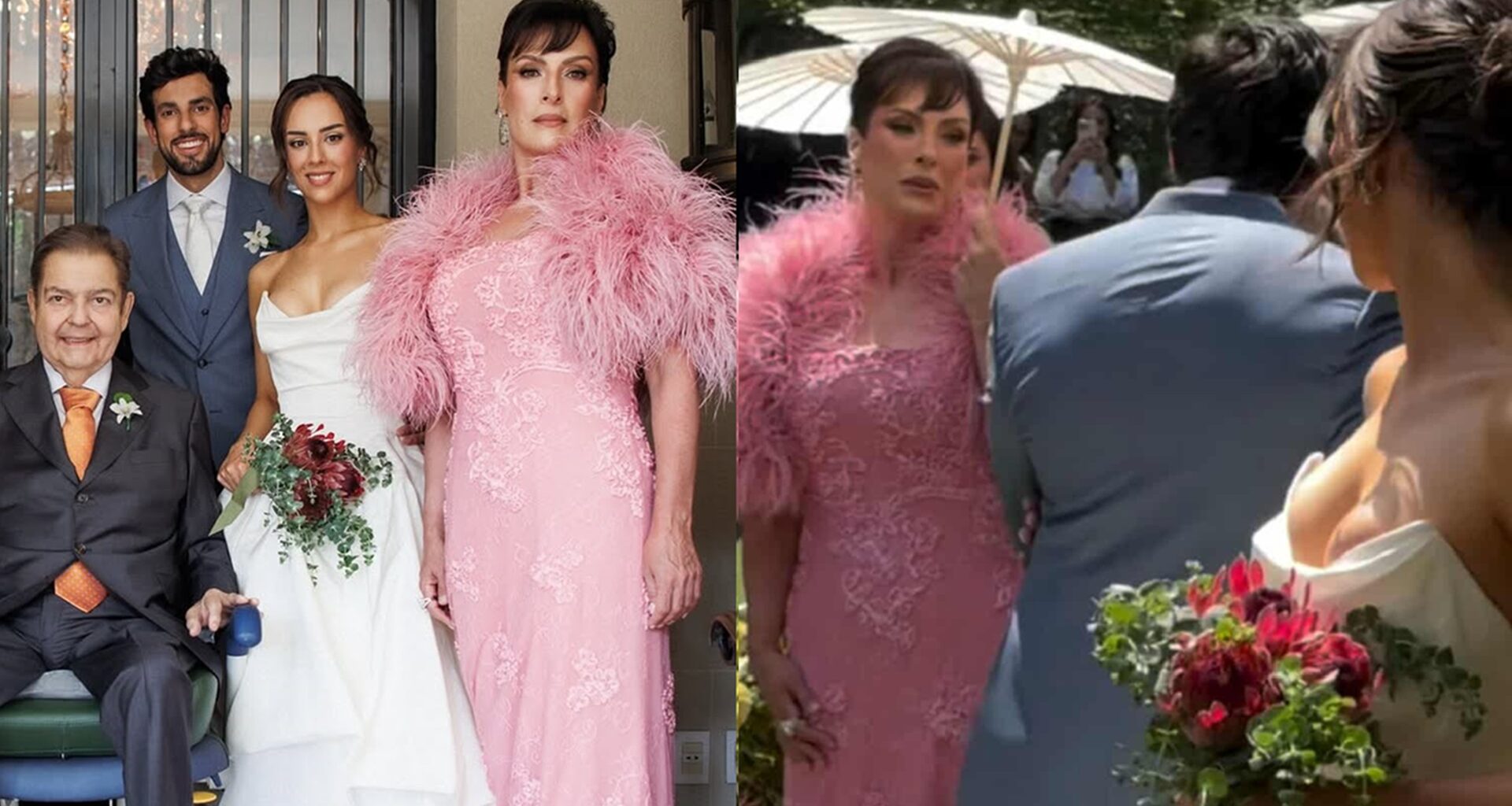 Casamento da filha de Faustão e Magda Colares - Foto: @joaosilva e @laralaramusic