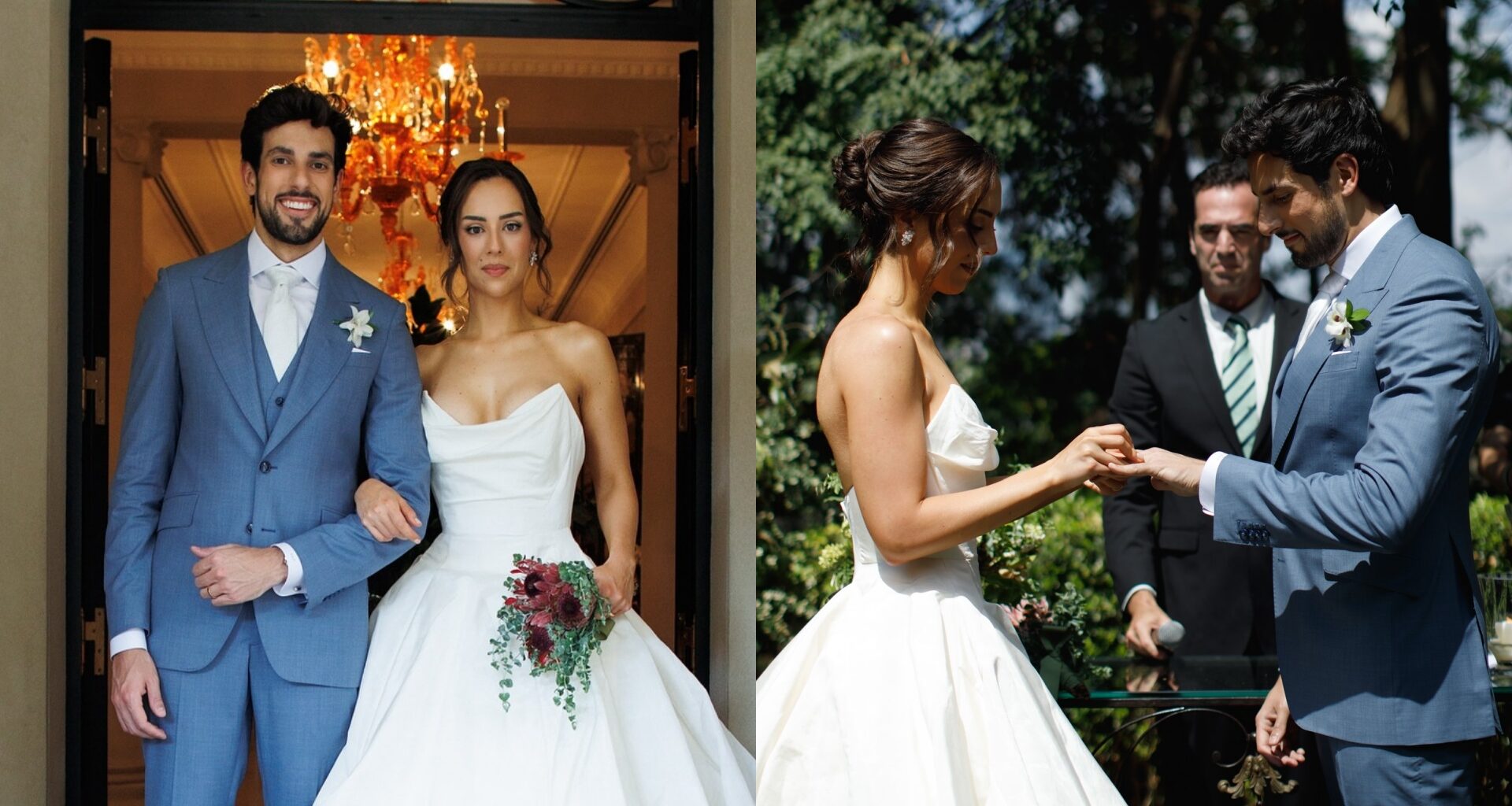 Lara e Julinho Casares se casam