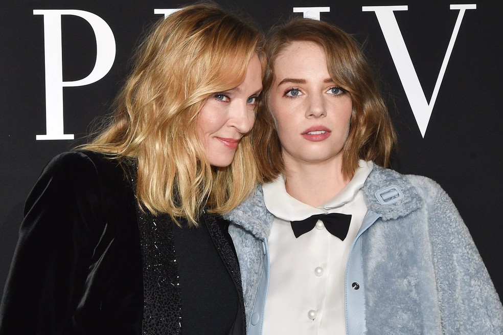 Uma Thurman e Maya Hawke — Foto: Getty Images