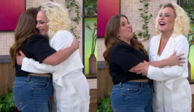 Ana Maria Braga recebe Tati Machado de volta com tapa no bumbum e comentário inusitado; vídeo