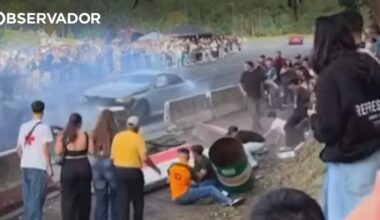 Vila do Conde. Três feridos num despiste em evento de carros – Observador
