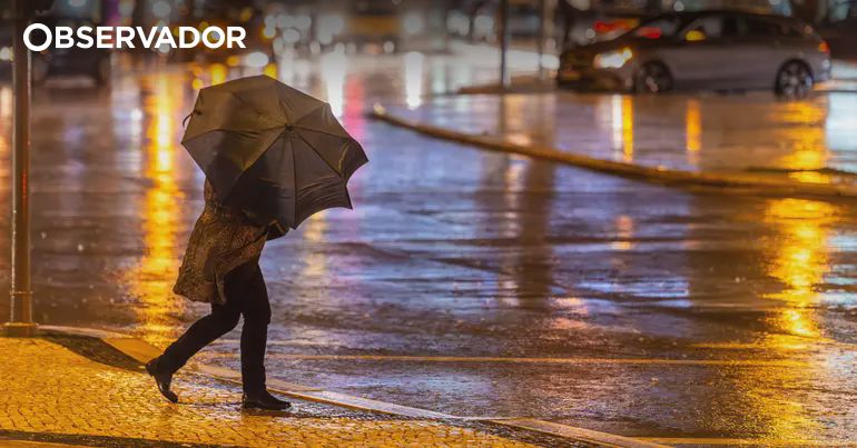 Oito distritos vão estar sob aviso amarelo devido à chuva – Observador