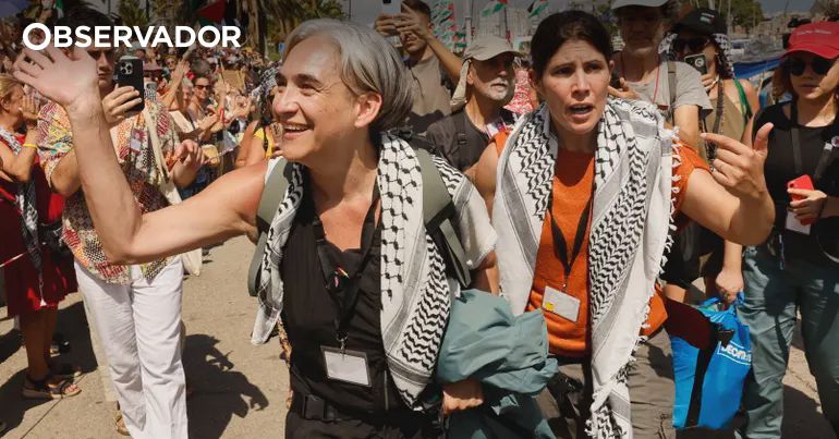 Na partida da flotilha, Mortágua mantém críticas ao Governo – Observador