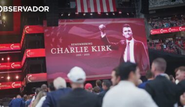 As imagens da cerimónia de homenagem a Charlie Kirk – Observador