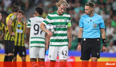 Défice de Hjulmand compensado com carinho: capitão acusou primeiro 'esticão' da temporada - Sporting