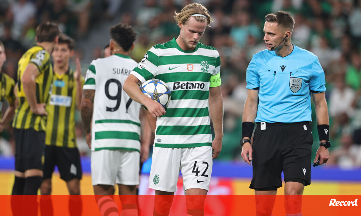 Défice de Hjulmand compensado com carinho: capitão acusou primeiro 'esticão' da temporada - Sporting