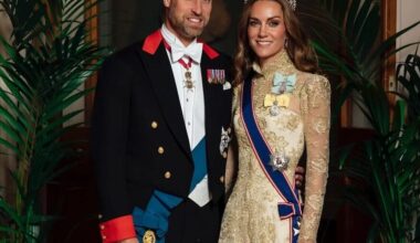 Kate Middleton homenageia Rainha Elizabeth em banquete para Donald Trump