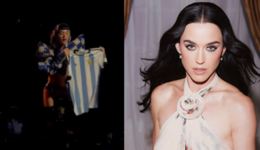 'Os brasileiros vão ficar muito bravos', diz Katy Perry ao levantar camisa da seleção argentina; veja vídeo - G1