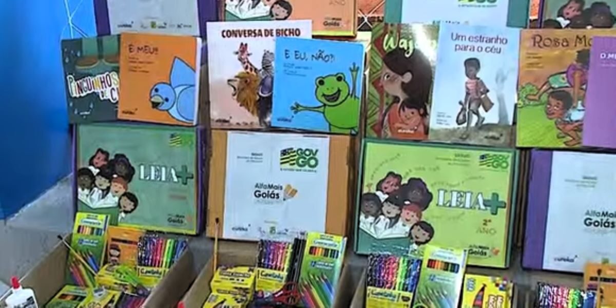 Alunos do programa AlfaMais recebem materiais escolares e livros literários