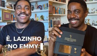 Lázaro Ramos entra para a Academia do Emmy Internacional e celebra: “Agora sou eu que voto!”