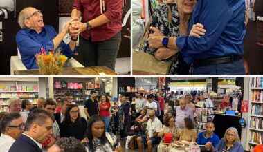 Lançamento do livro de Mário Kertész lota livraria em Salvador