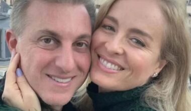 Luciano Huck reage ao ver foto de Angélica com decote no limite