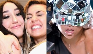 Miley Cyrus conta que ela e a irmã, Noah, brincavam de reproduzir clipe de Lady Gaga na infância
