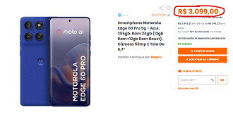 Motorola Edge 60 Pro em oferta no KaBUM!