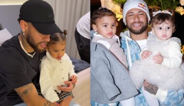 Neymar Jr com as filhas- Foto: Reprodução / Instagram @neymarjr