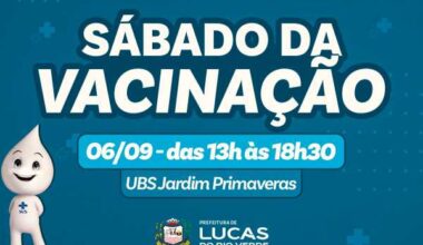 UBS Jardim Primaveras estará aberta no sábado (06) para vacinação