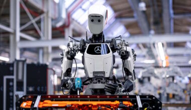 Mercedes-Benz robôs fábricas trabalhar