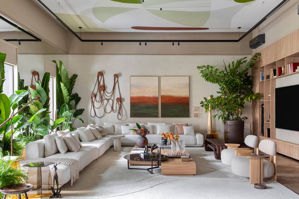 9 salas de estar lindas da CASACOR Bahia. Projeto de Milcent Arquitetura.