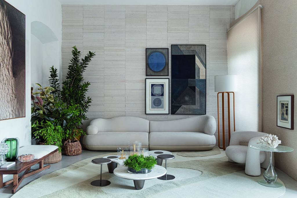 9 salas de estar lindas da CASACOR Bahia. Projeto de Nonato Arquitetura.