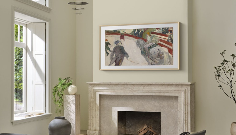 Samsung lança seu novo portfólio de televisão, como a The Frame Pro 4k  com tamanho de até 75 polegadas — Foto: Divulgação