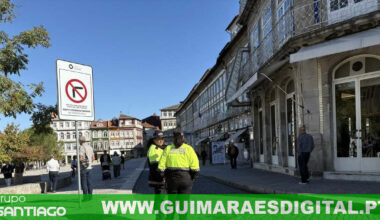 Trânsito automóvel condicionado no acesso ao centro de Guimarães