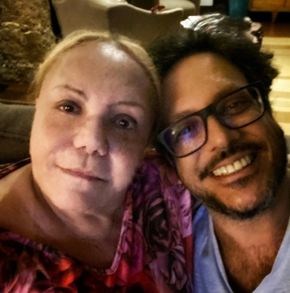 Lucio Mauro Filho e sua mãe, Ray Luiza Araujo Barbalho — Foto: Reprodução / Instagram