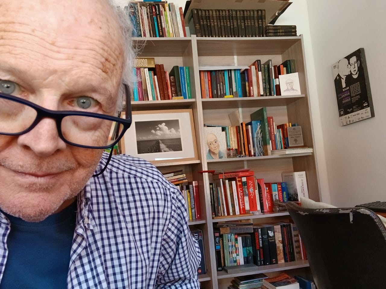 Jaime Leibovitch em sua casa no Retiro dos Artistas — Foto: Arquivo pessoal